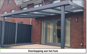 Overkapping aan het huis